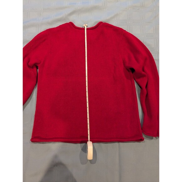 David‎ Brooks Christmas Sweater Womens M Rudolph Red Santa Charms Vtg - Picture 11 of 13